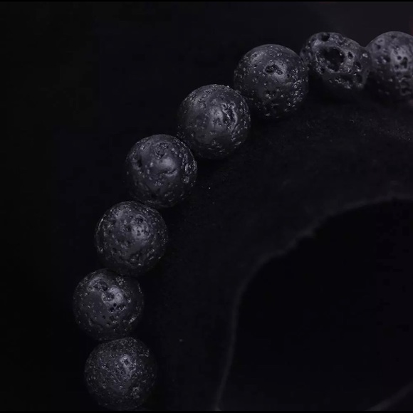 Healing Lava Stone Buddha Bracelet Essential Oils - Picture 4 of 10